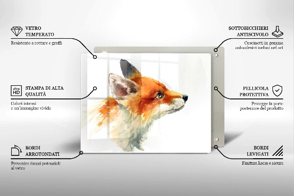 Worktop protector Painted fox