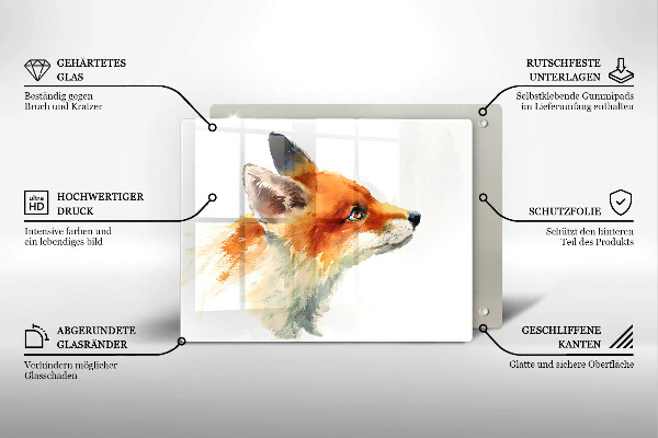 Worktop protector Painted fox