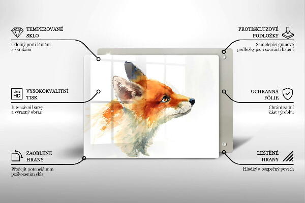 Worktop protector Painted fox