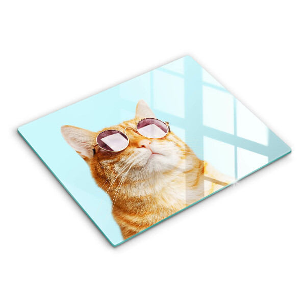 Worktop protector Rudy Cat with glasses