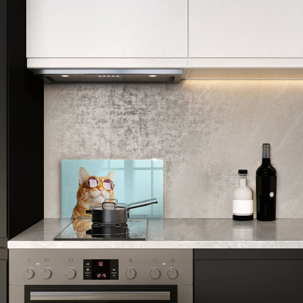Worktop protector Rudy Cat with glasses