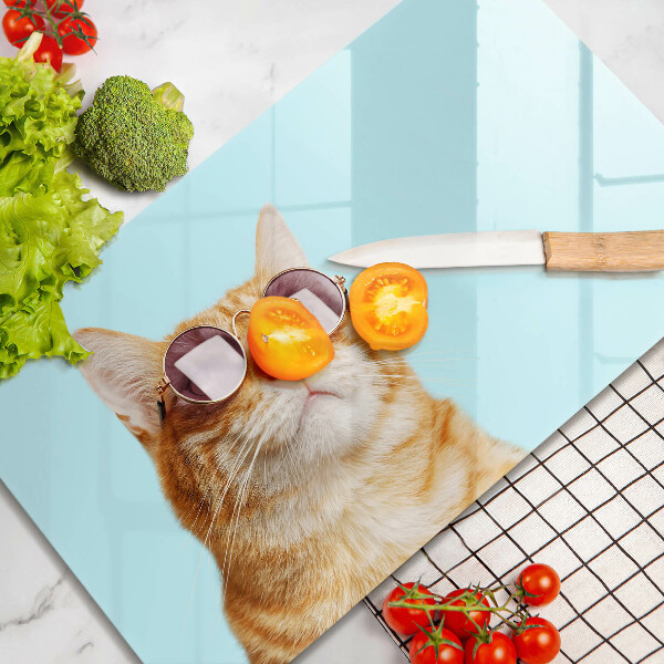 Worktop protector Rudy Cat with glasses