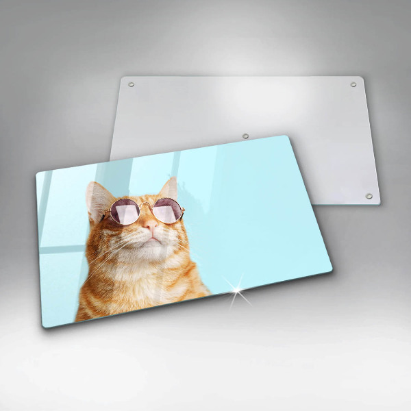 Worktop protector Rudy Cat with glasses