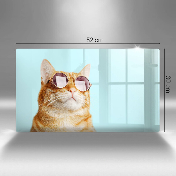 Worktop protector Rudy Cat with glasses