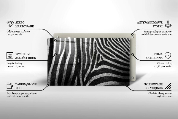 Worktop saver Zebra stripes