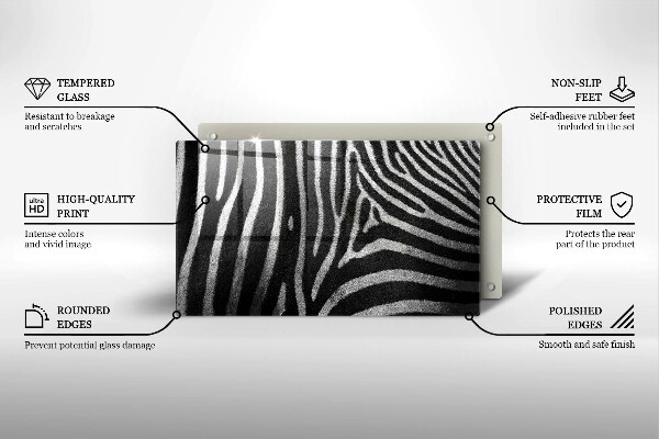 Worktop saver Zebra stripes