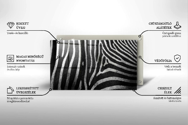 Worktop saver Zebra stripes