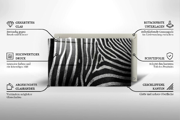 Worktop saver Zebra stripes