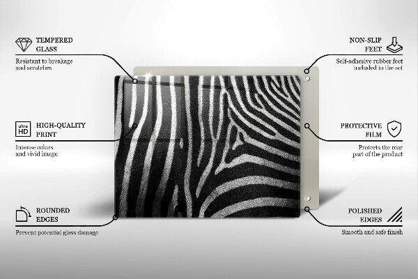 Worktop saver Zebra stripes