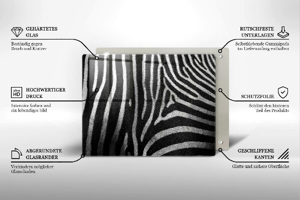 Worktop saver Zebra stripes
