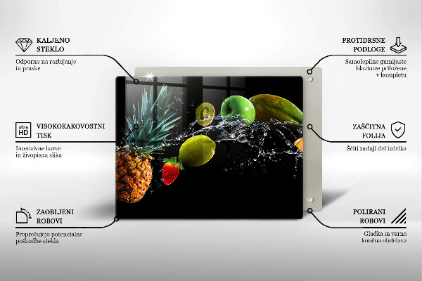 Kitchen worktop saver Fruits in water