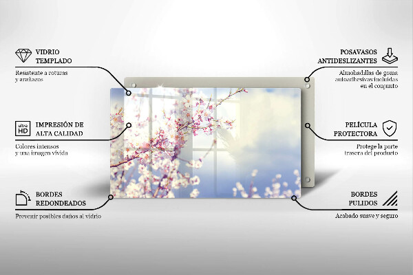 Worktop saver A blooming tree