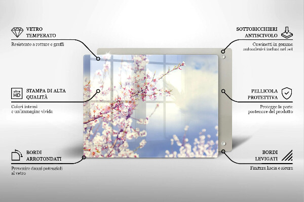 Worktop saver A blooming tree