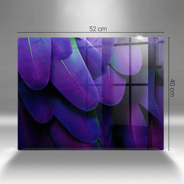 Kitchen worktop saver Neon feathers