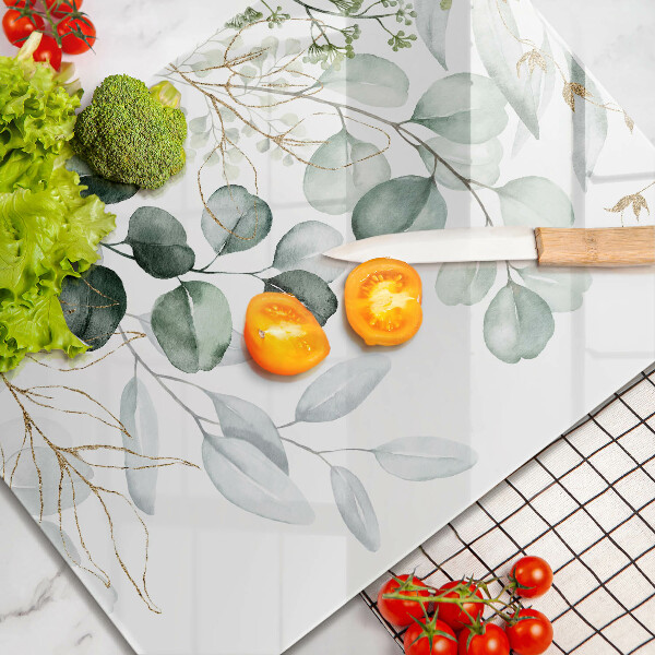 Kitchen worktop saver Painted plants