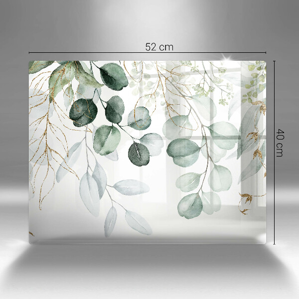 Kitchen worktop saver Painted plants