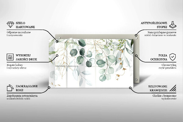 Kitchen worktop saver Painted plants