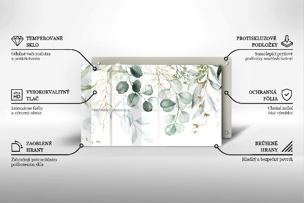 Kitchen worktop saver Painted plants