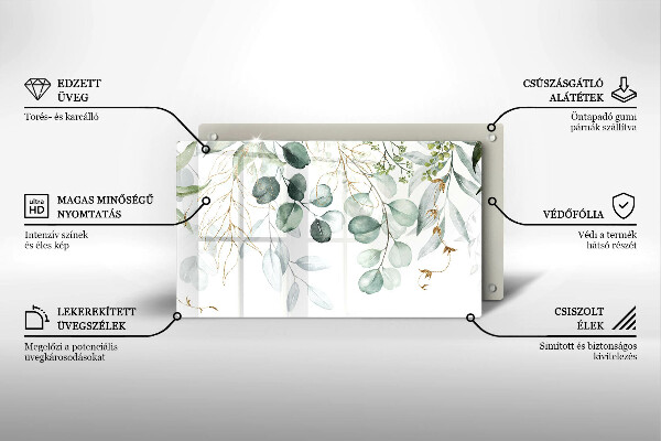 Kitchen worktop saver Painted plants