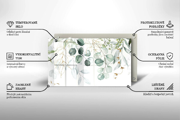 Kitchen worktop saver Painted plants