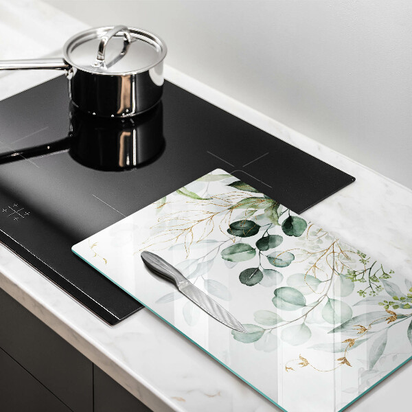 Kitchen worktop saver Painted plants