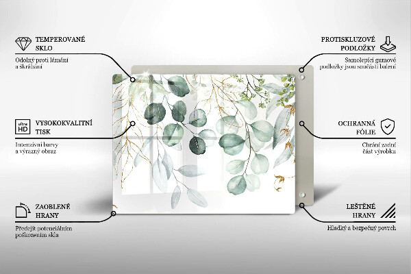 Kitchen worktop saver Painted plants