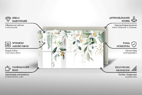 Worktop saver Watercolor leaves