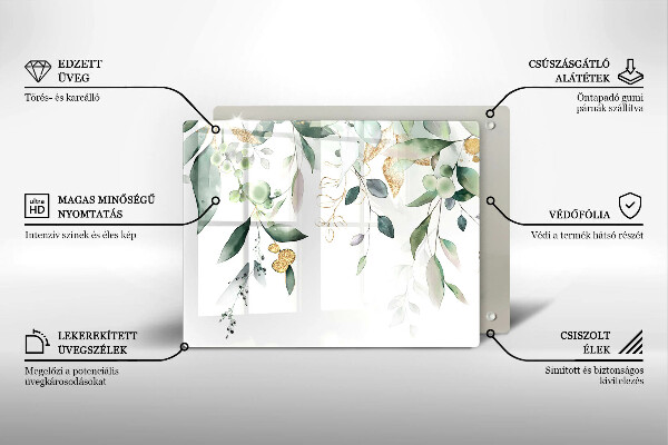 Worktop saver Watercolor leaves