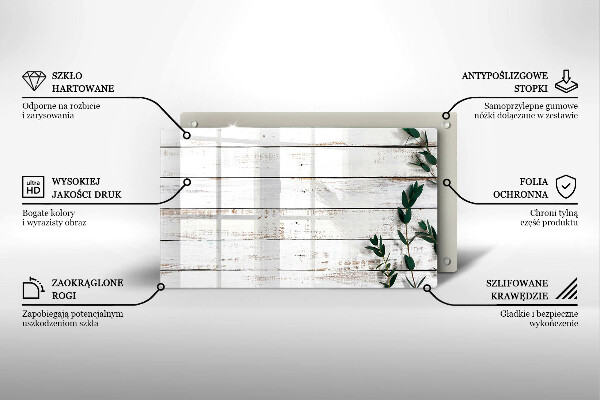 Worktop saver Old boards and leaves