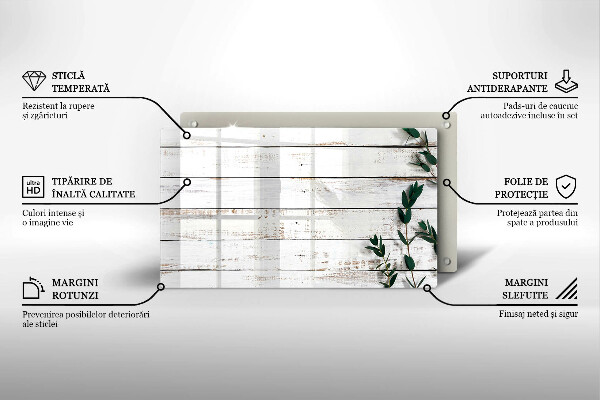 Worktop saver Old boards and leaves