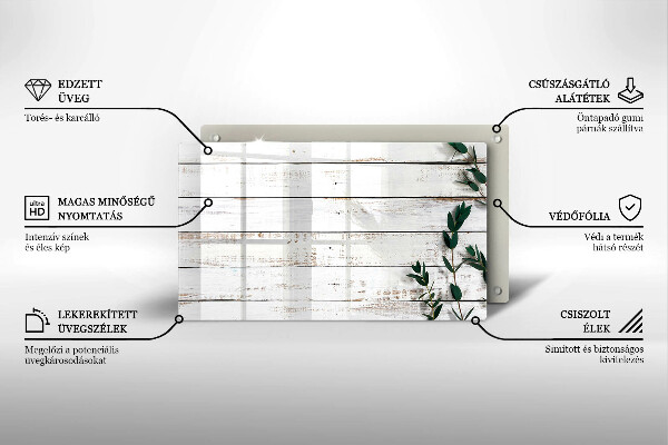 Worktop saver Old boards and leaves