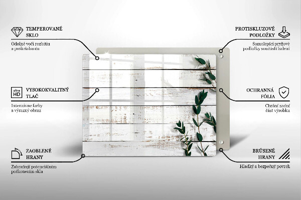 Worktop saver Old boards and leaves