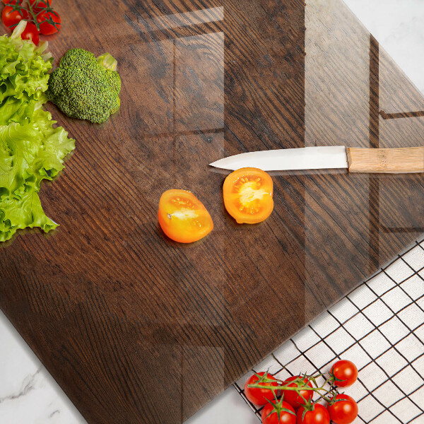 Worktop heat protector Dark wood board