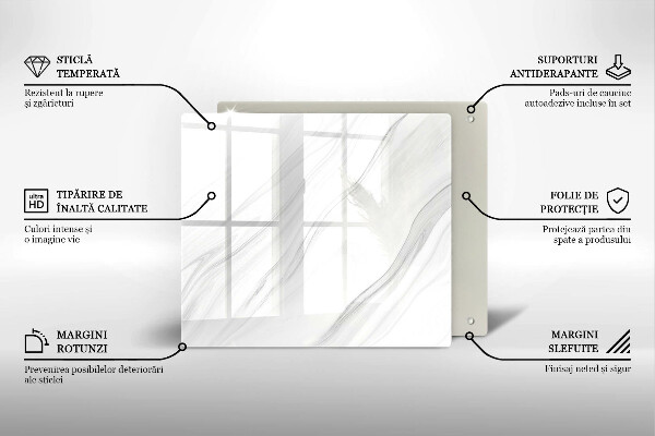 Worktop heat protector Delicate marble