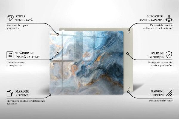 Kitchen worktop saver Marble texture