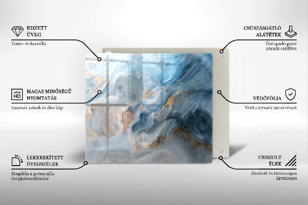 Kitchen worktop saver Marble texture