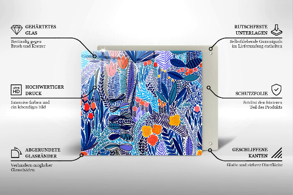 Kitchen worktop saver Painted meadow