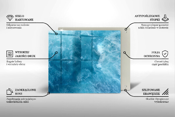 Kitchen worktop saver Blue water