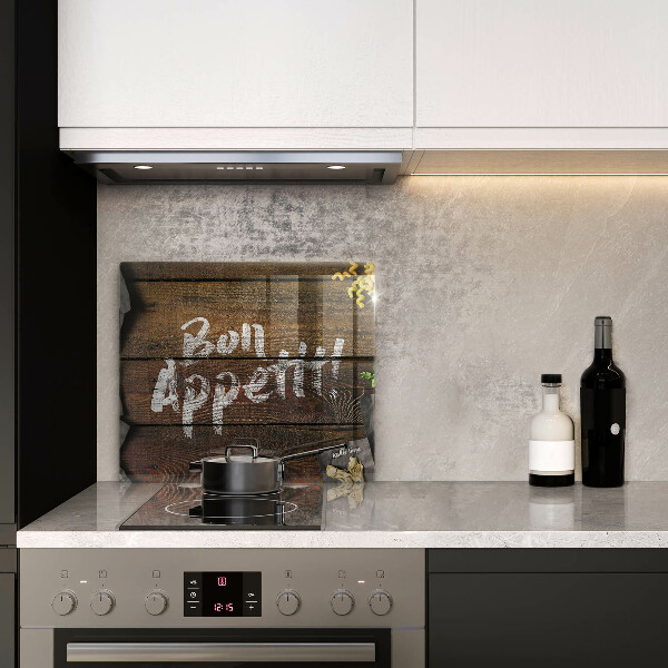 Kitchen worktop saver Boards inscription Bon Appetit