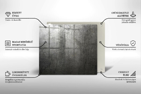 Worktop saver Metal texture