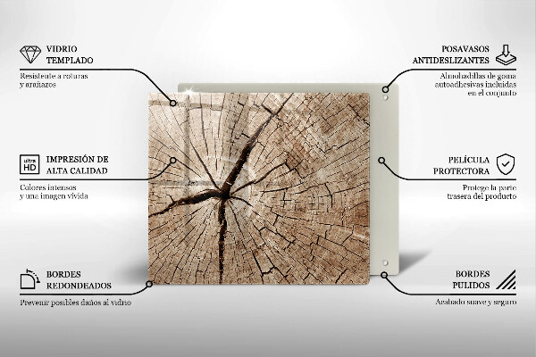 Worktop heat protector Tree