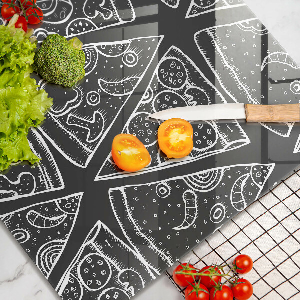 Worktop heat protector Pizza illustration