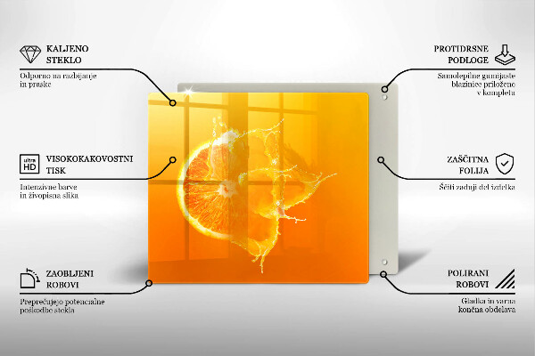 Kitchen worktop saver Juicy fruit of orange