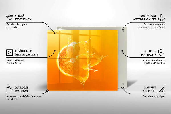 Kitchen worktop saver Juicy fruit of orange