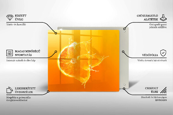Kitchen worktop saver Juicy fruit of orange