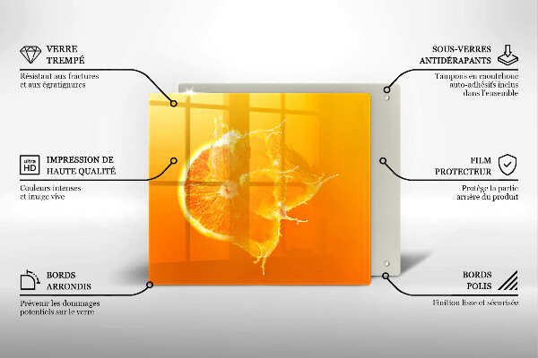 Kitchen worktop saver Juicy fruit of orange