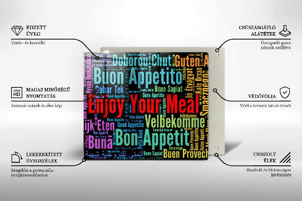 Worktop saver Enjoy your meal transcriptions