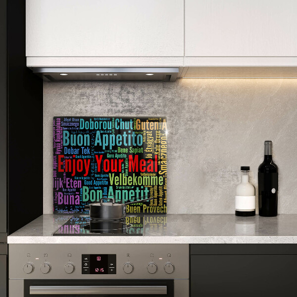 Worktop saver Enjoy your meal transcriptions