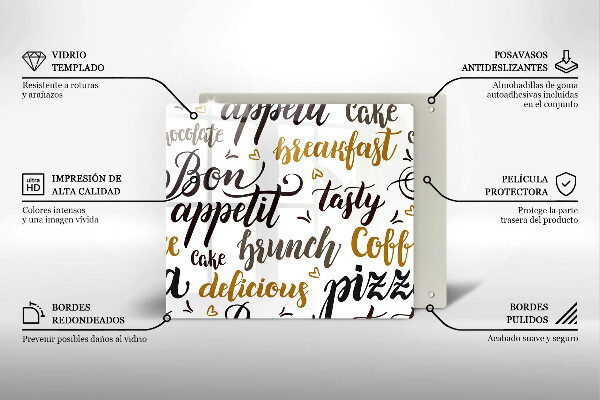 Kitchen worktop saver Text Bon Appetit