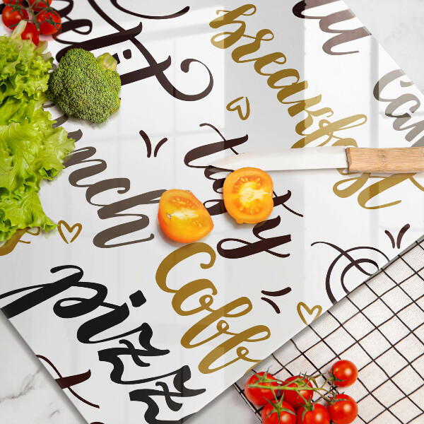 Kitchen worktop saver Text Bon Appetit